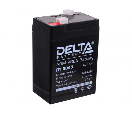 Аккумулятор 06 V 4,5 Ah Delta DT 6045