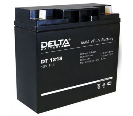 Аккумулятор 12 V 18,0 Ah Delta