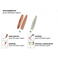 Блесна зимняя Spider 30 10гр NI CU один крючок