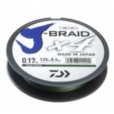 Шнур Daiwa J-Braid X4 135м*0,13мм*5,9кг зеленая 