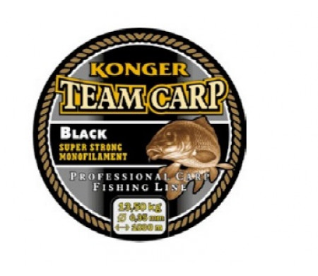 Леска KONGER TEAM GARP BLACK 0,40мм 1000м